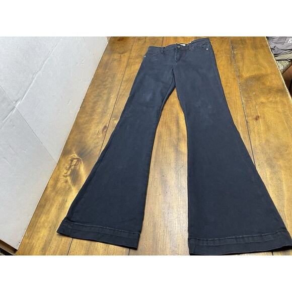 Stetson Western Jeans Womens High Rise Flare Dark Blue Size 4 Pants - Picture 1 of 13